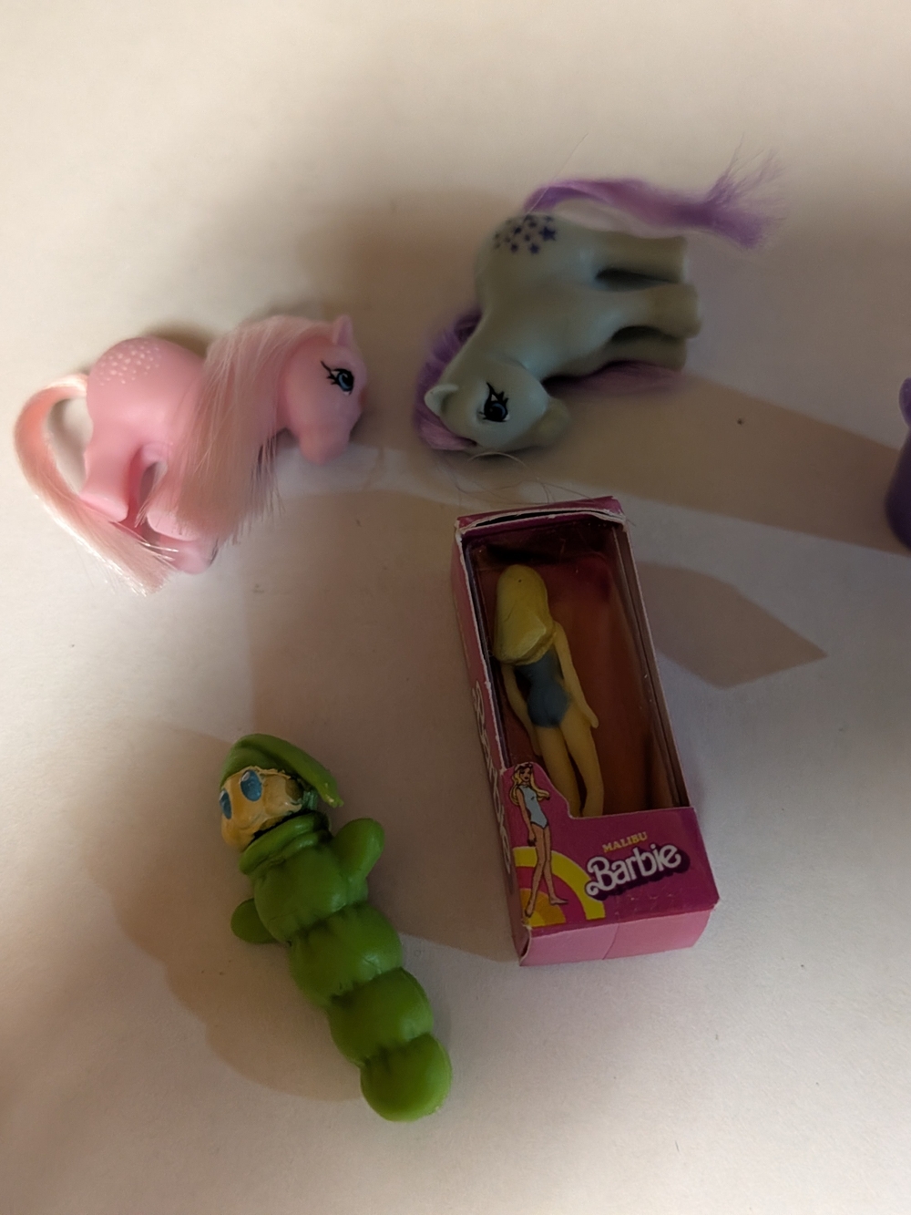 Mini Toy Set Of 6 - My Little Pony, Barbie, Glow Worm And More